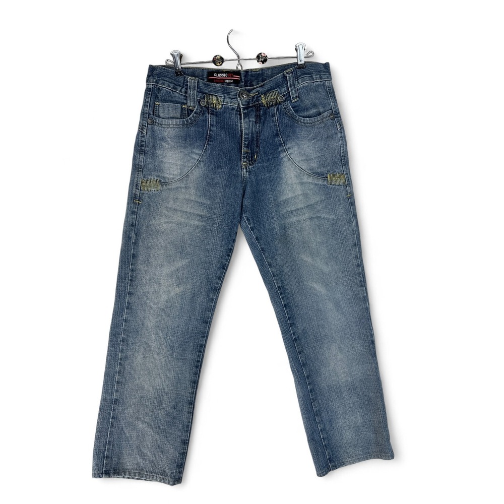 Byzance Blue Jeans Mens 32 (33x28) Classic Fit Straight Leg Cotton Casual Denim